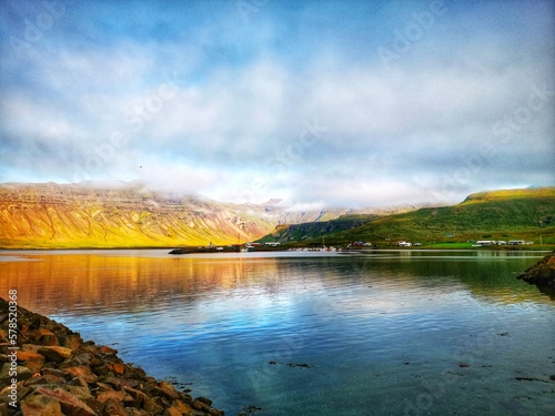 Scenic driving on Ring Road, Iceland