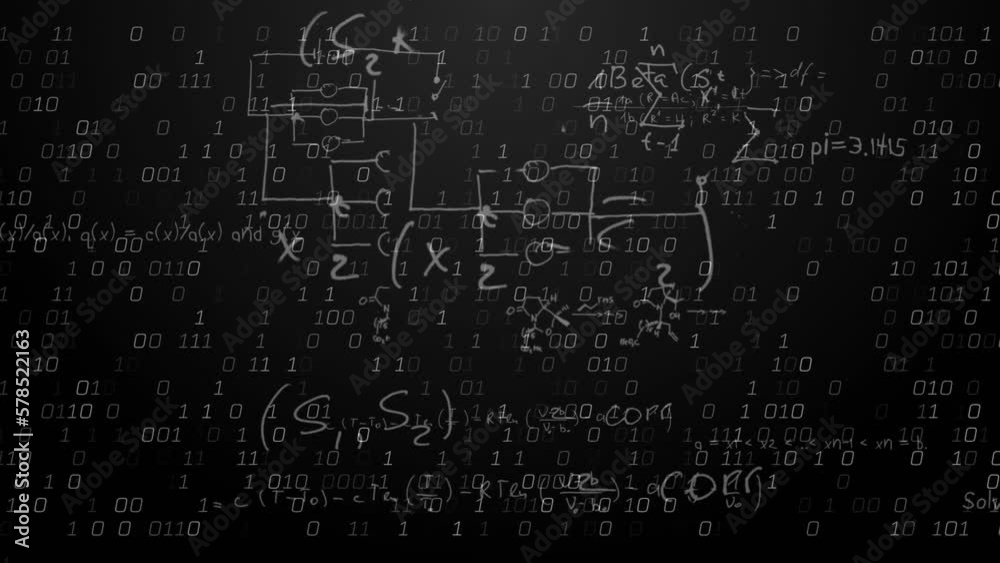 Animation of mathematical equations and data processing Animation of mathematical equations and data processing