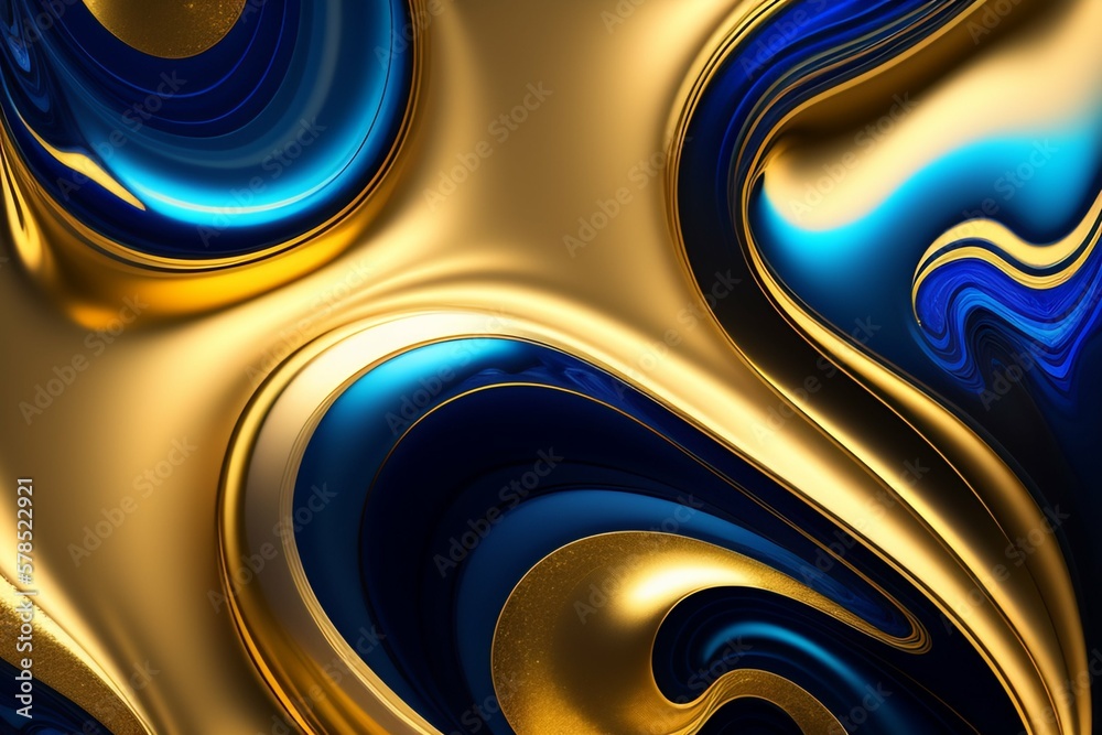 AI generated illustration
Marble ink abstract art from exquisite original painting for abstract background , gold, blue, black AI generated illustration
Marble ink abstract art from exquisite original painting for abstract background , gold, blue, black