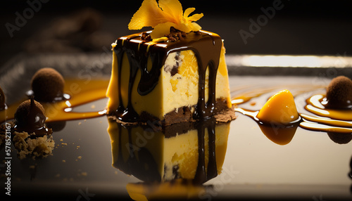 chocolate mousse cake photo