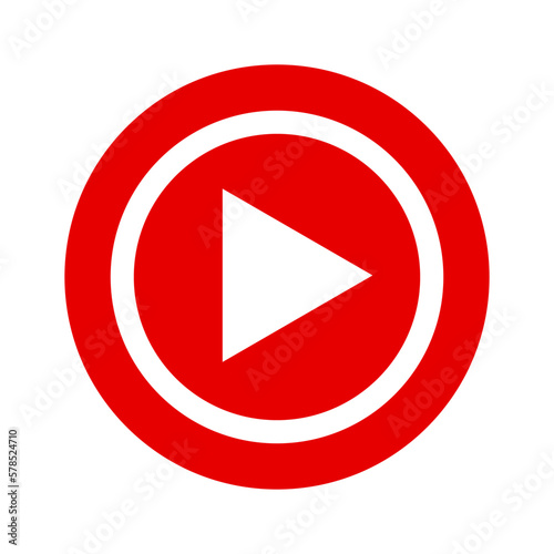 Red modern play button. Video play button. Vector. Free Download Red modern play button. Video play button. Vector. - GFXLoad