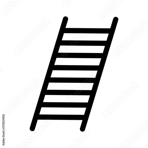 Ladder icon. Climbing the ladder. Vector.