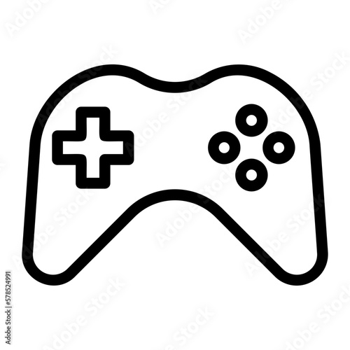 game controller line icon