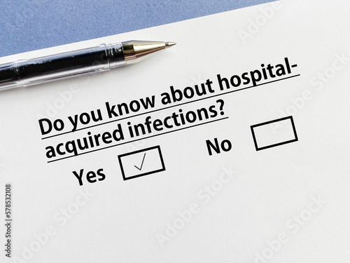 Question about hospital acquired infections