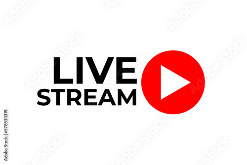 Free Download live icon red black on transparant background - GFXLoad
