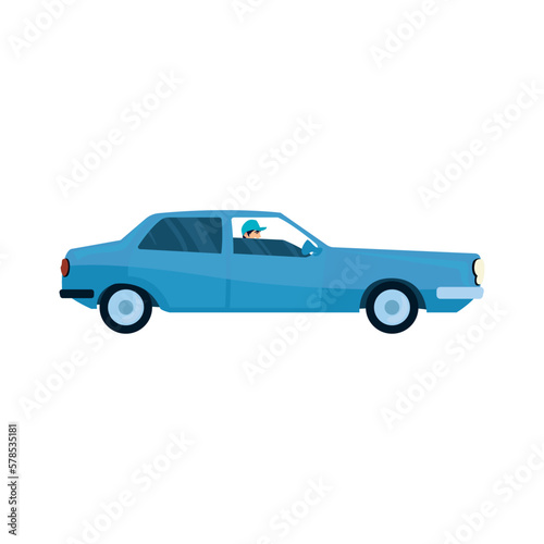 blue car design