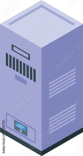 Gas system icon isometric vector. Pipe industry. Man appliance