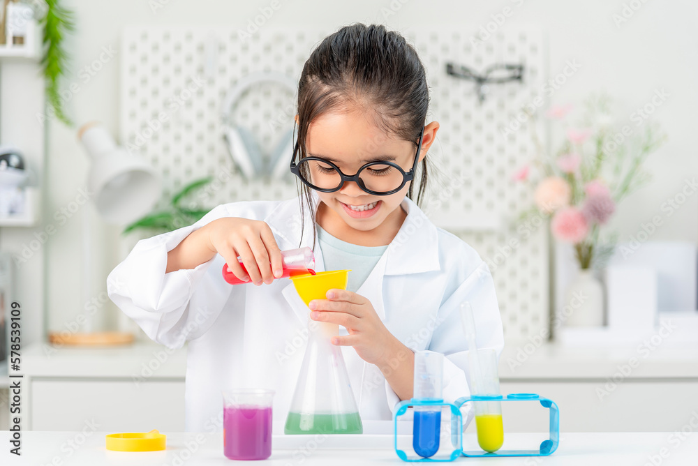 science and children concept girl science and children concept girl