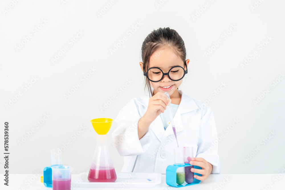 science and children concept girl science and children concept girl