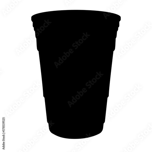plastic cup silhouette