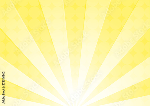 集中線　シンプル　使いやすい　横　横長　黄色　金色