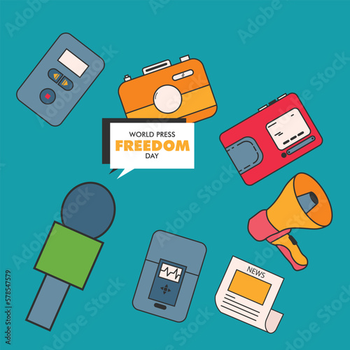 WORLD PRESS FREEDOM DAY DESIGN POSTER