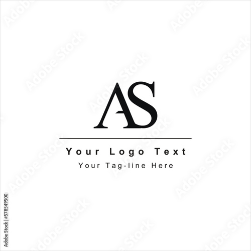 AS or SA letter logo. Unique attractive creative modern initial AS SA A S initial based letter icon logo