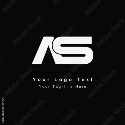 AS or SA letter logo. Unique attractive creative modern initial AS SA A S initial based letter icon logo