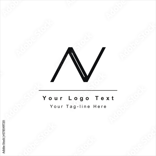 AV or VA letter logo. Unique attractive creative modern initial AV VA A V initial based letter icon logo