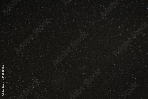 Close up of bright stars on blue sky at night. Natural universe space landscape background. It is the galaxy that contains our Solar System