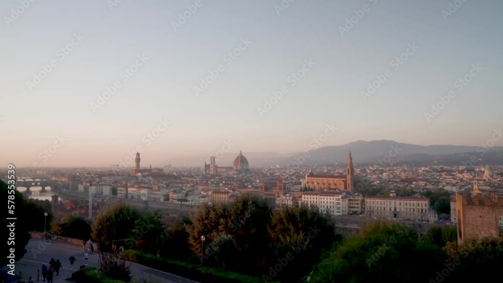 Overlooking the city of Florence, Italy Overlooking the city of Florence, Italy