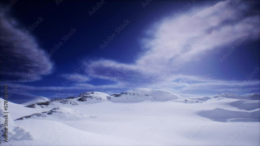 Oval shaped UFO UAP enters frame and stops in the Polar Arctic region CGI Oval shaped UFO UAP enters frame and stops in the Polar Arctic region CGI