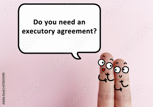 Finger art about agreement photo