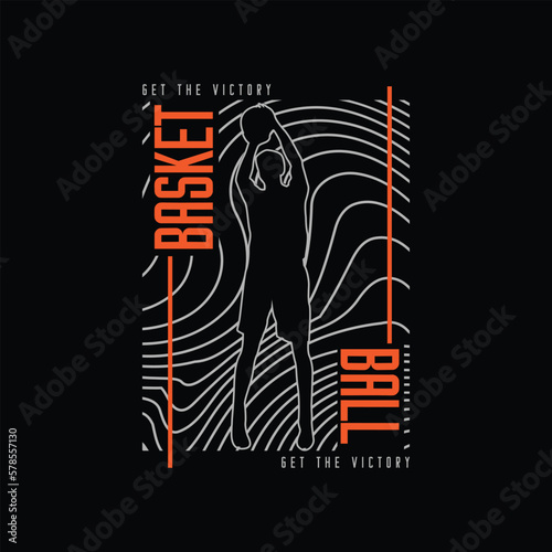 Basketball t-shirt and apparel design