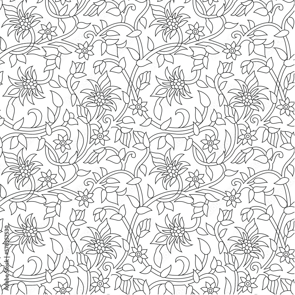 Fototapeta premium traditional Indian paisley pattern on background