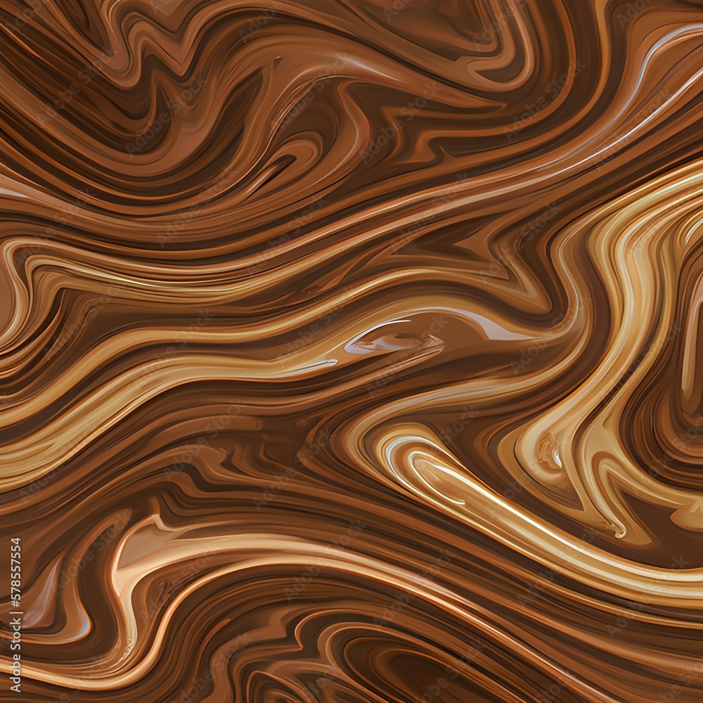 Coffee brown marble wave abstract pattern background. Coffee marble wave background created with Generative AI Coffee brown marble wave abstract pattern background. Coffee marble wave background created with Generative AI