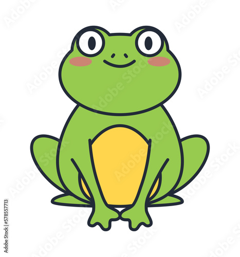green frog amphibian character