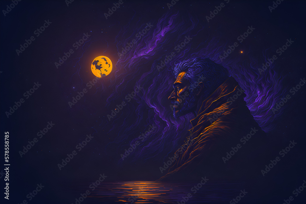 background with moon