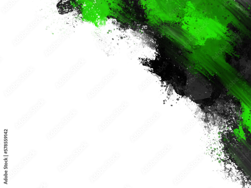 Black and Green Watercolor modern brush style with colorful texture for your template. Black and Green Watercolor modern brush style with colorful texture for your template.
