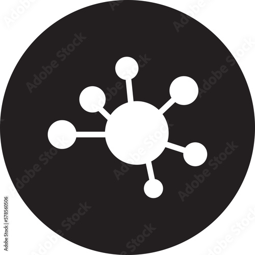 molecule glyph icon