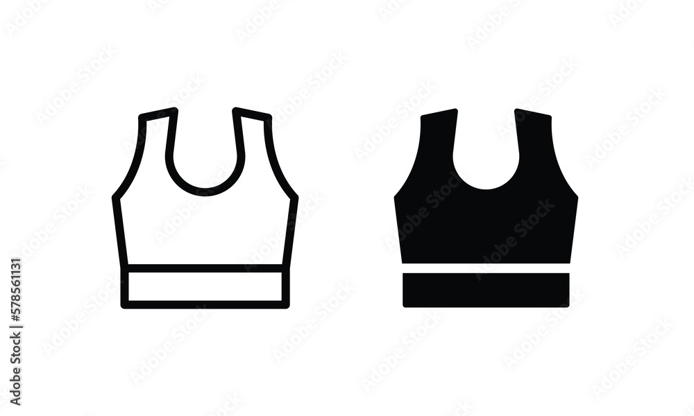 Wear Tank racerback cowl crop top fashion, oversized, apparel outwear shirt front, Women, men unisex, short sleeves, crew neck, dropped shoulder icon editable stroke vector sign flat