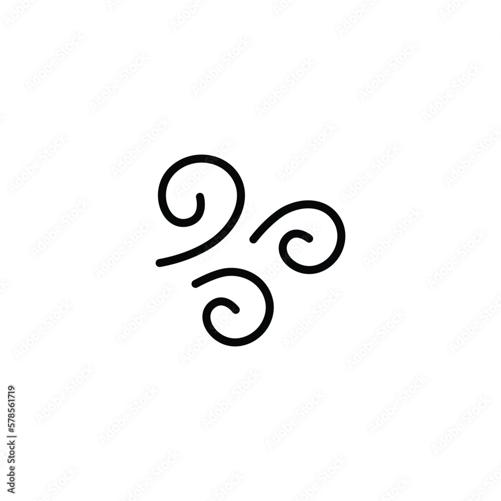 wind icon vector symbol logo illustration line editable stroke flat design style isolated on white wind icon vector symbol logo illustration line editable stroke flat design style isolated on white