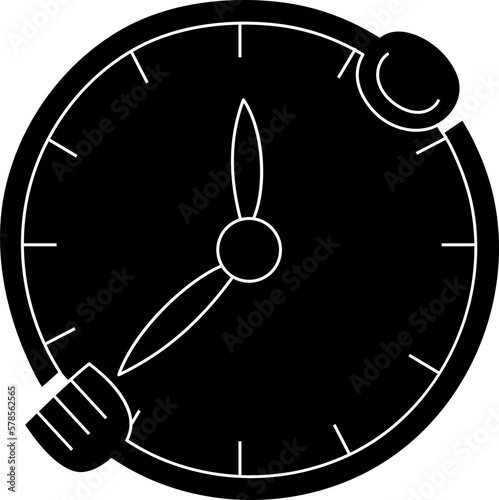 Intermittent Fasting illustration, icon, element for decoration. 