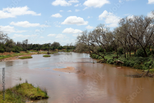 Kruger National Park, South Africa: landscape of the Luvhuvhu River at Pafuri