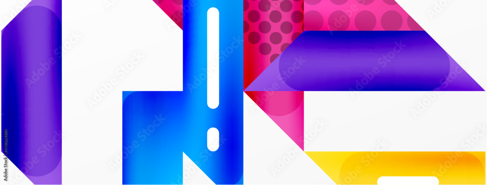 Obraz premium Background minimal geometric composition. Lines design vector illustration for wallpaper banner background or landing page