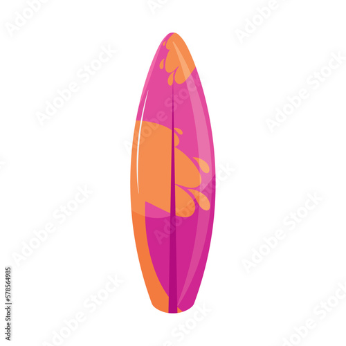 fucshia surfboard sport equipment