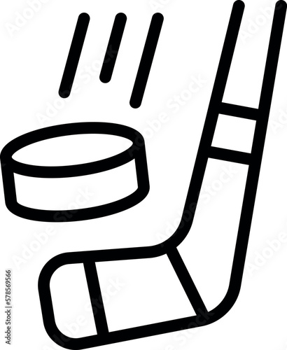 Hockey stick icon outline vector. Shop store. Inventory item
