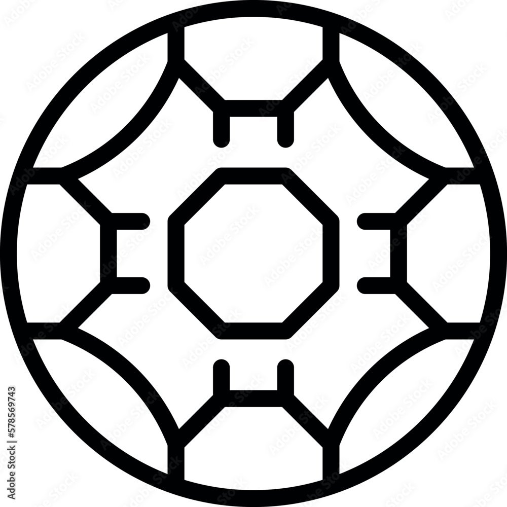 Soccer ball icon outline vector. Shop store. Online seller Soccer ball icon outline vector. Shop store. Online seller