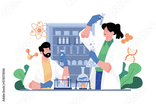 Lab assistant working in a laboratory