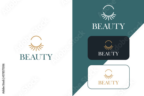 Elegant beauty logo design line art. Can be used for beauty salons, decorations, boutiques, spas, yoga, cosmetic and skin care products.