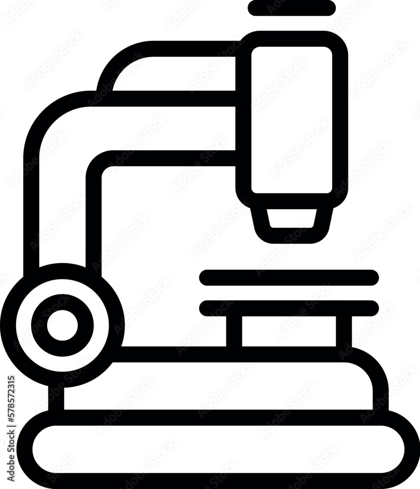 Microscope icon outline vector. Cardiac care. Operation disease Microscope icon outline vector. Cardiac care. Operation disease