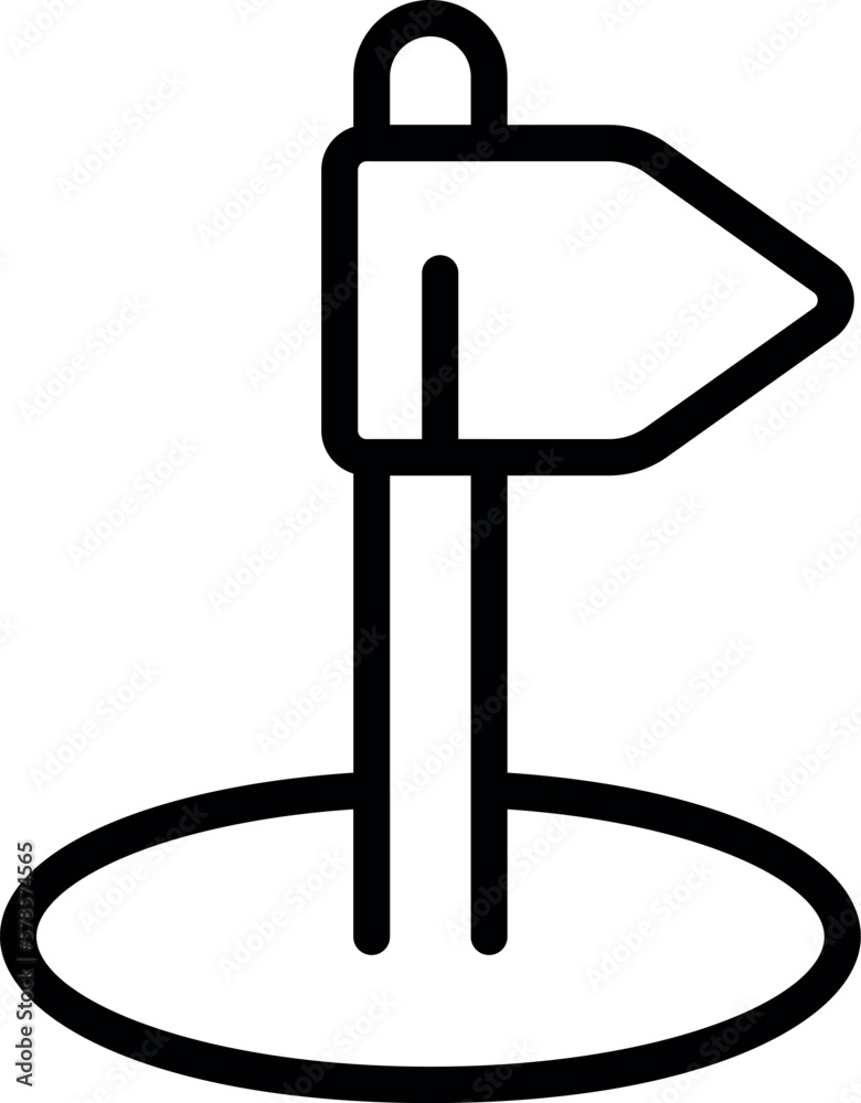 Travel flag icon outline vector. Virtual tour. Online reality Travel flag icon outline vector. Virtual tour. Online reality