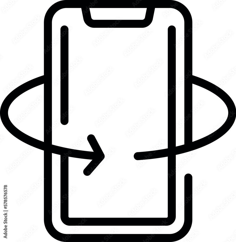 Phone vr icon outline vector. Space map. Virtual tour Phone vr icon outline vector. Space map. Virtual tour