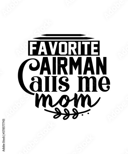 Canvas Print Favorite Airman Calls Me Mom svg