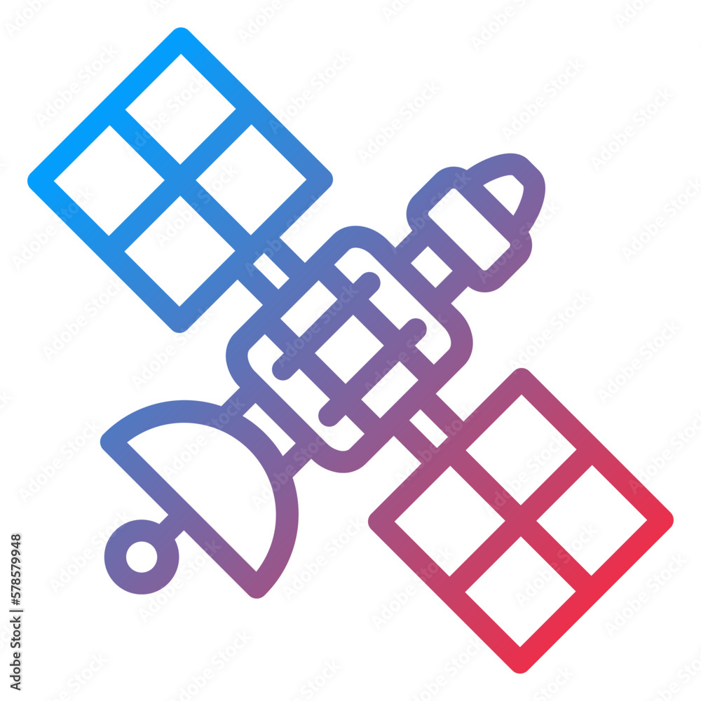 Vector Design Space Satellite Icon Style Vector Design Space Satellite Icon Style