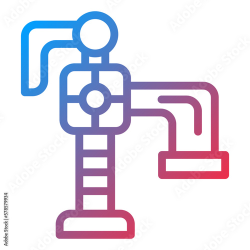 Vector Design Hand Pump Icon Style
