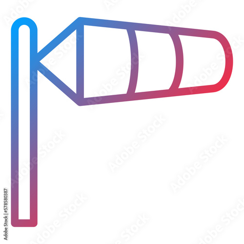 Vector Design Windsock Icon Style