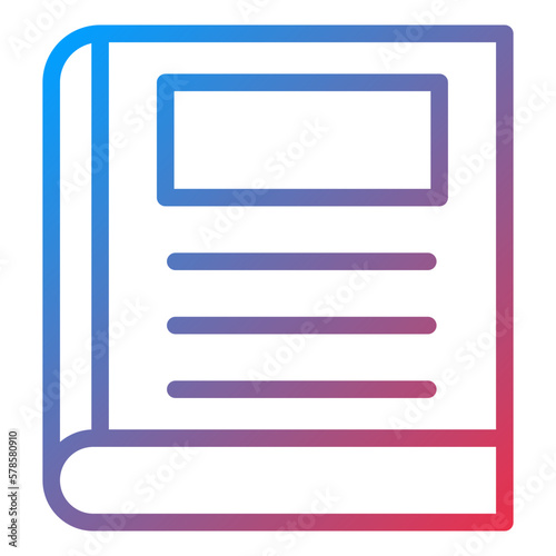 Vector Design Dictionary Icon Style