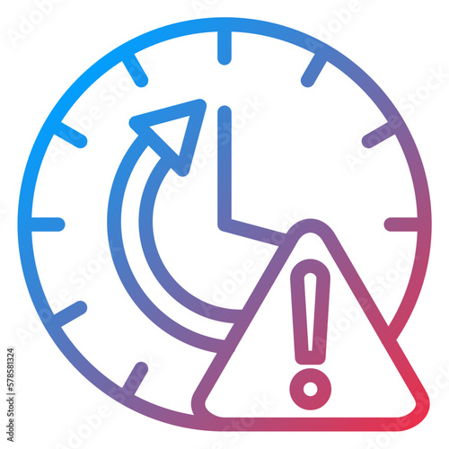 Free Download Vector Design Time Alert Icon Style - GFXLoad