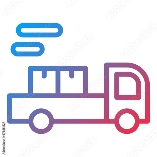 Vector Design Freight Icon Style